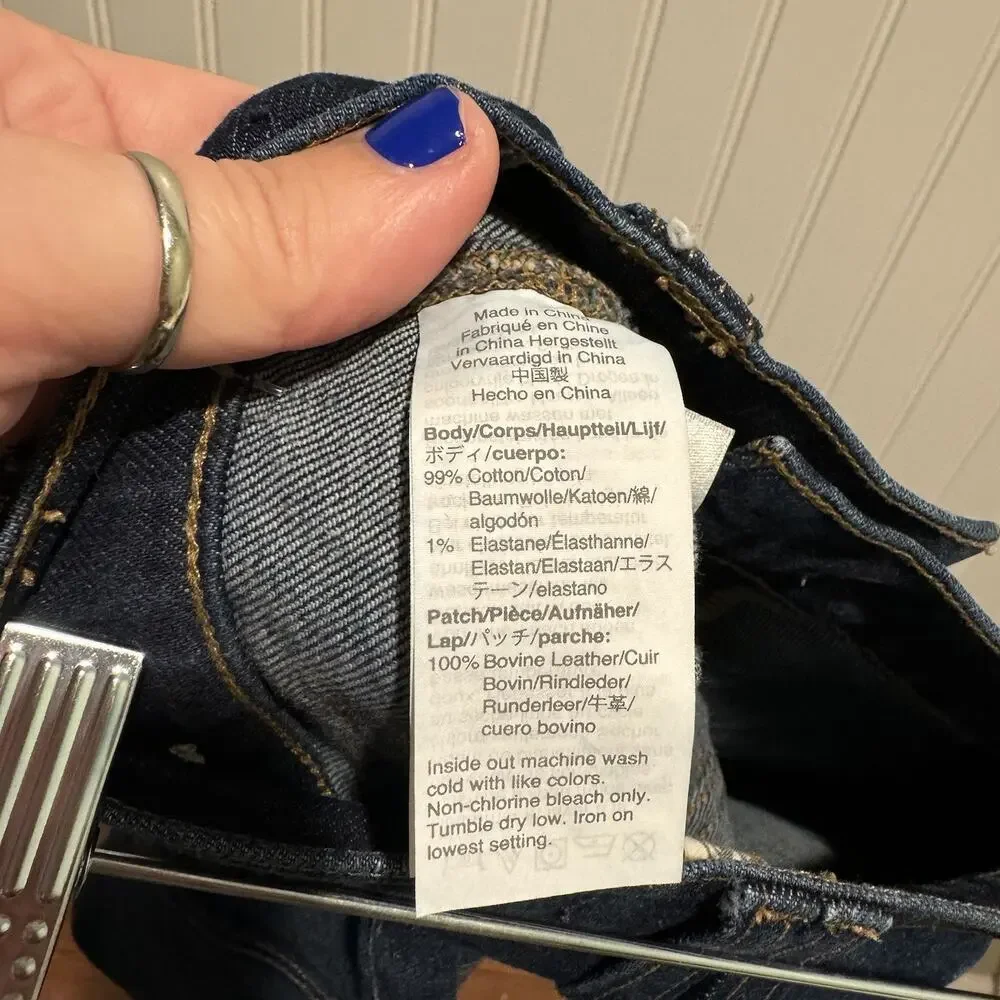 Madewell High Rise Bootcut Jeans Carpenter Edition Dark Wash Size 23
